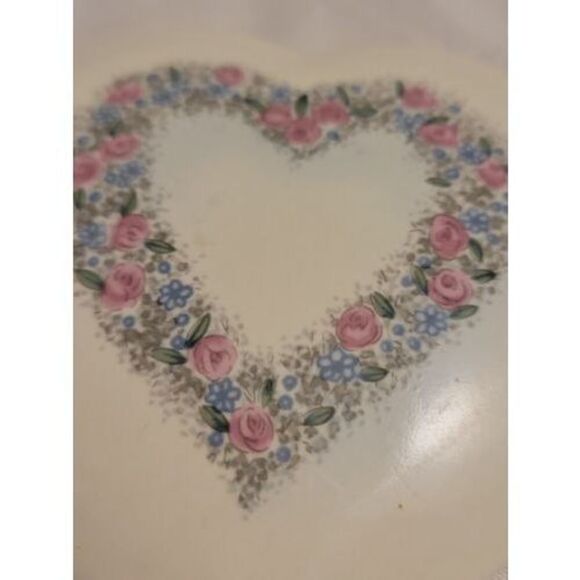 Otagiri Japanese Romance Heart-shaped Trinket Box Floral Creative Collection - Picture 11 of 12